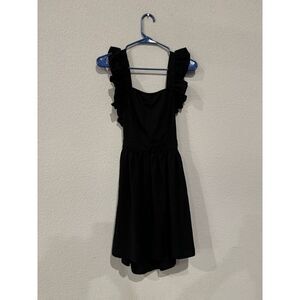 Woman's‎ Black Dress Size Small Sleevesless Open Back Tie Fit and Flare Outdoor